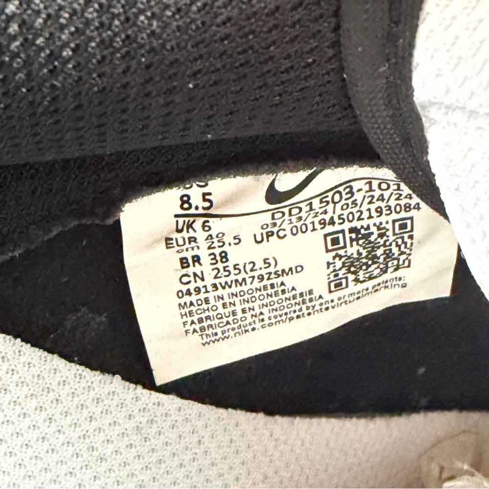 Nike Dunk Low Panda White Black Women’s 8.5 / Men’s 7 DD1503-101 - Picture 7 of 11